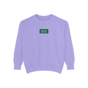 Kappa Delta Green Print Crewneck