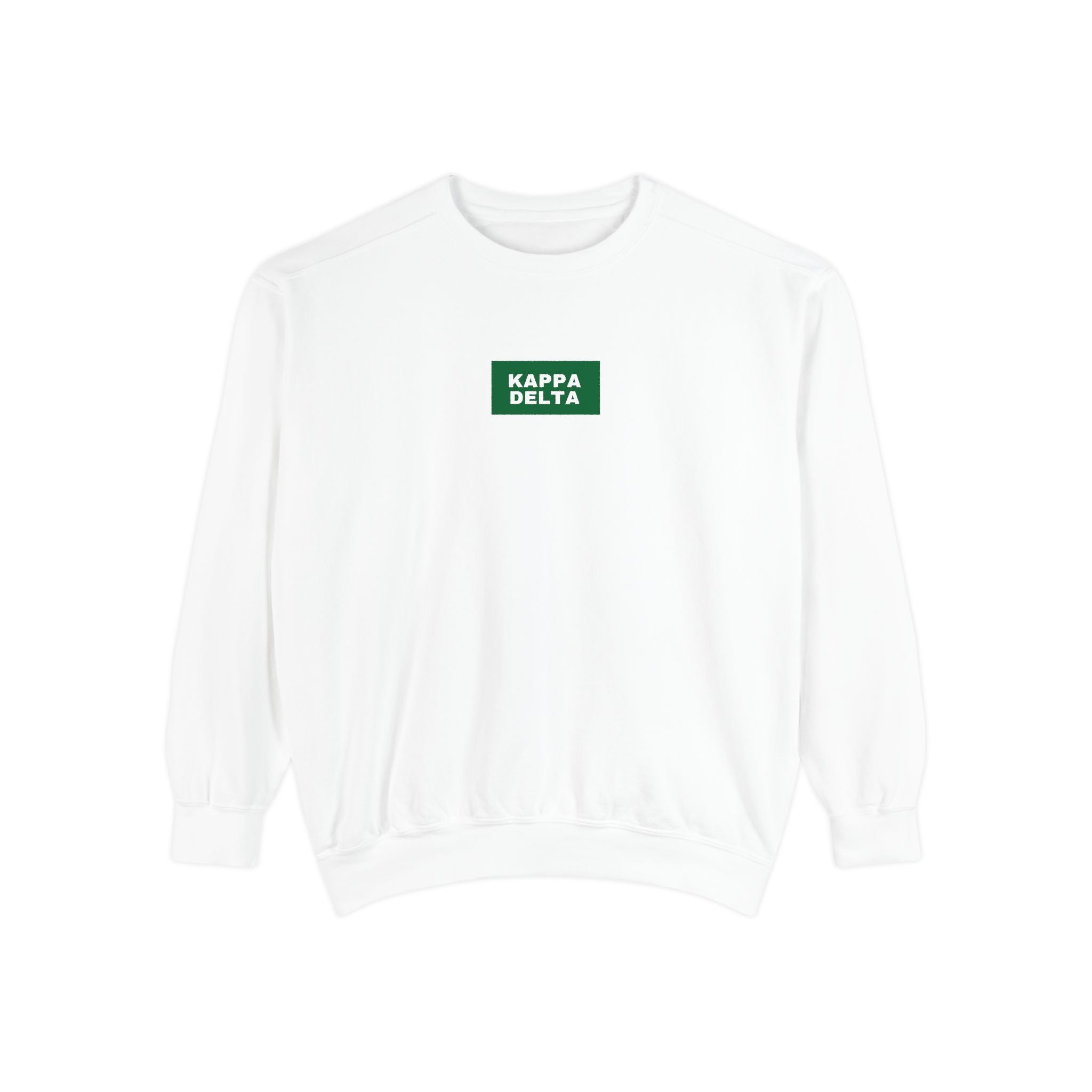 Kappa Delta Green Print Crewneck