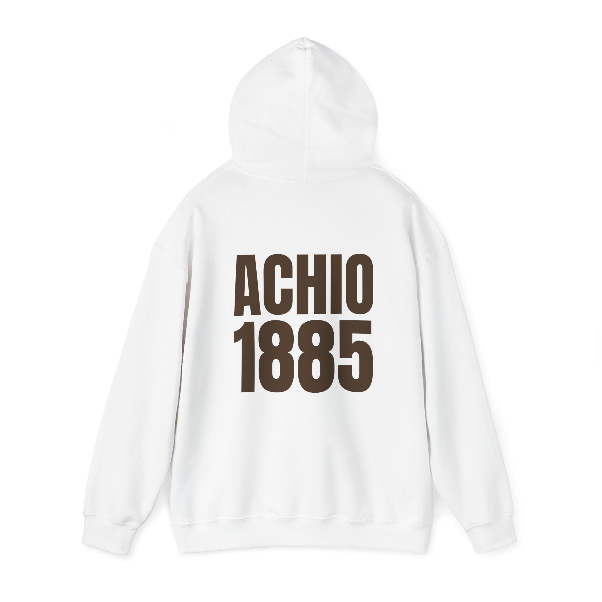 Alpha Chi Omega Brown Print Embroidered Hoodie