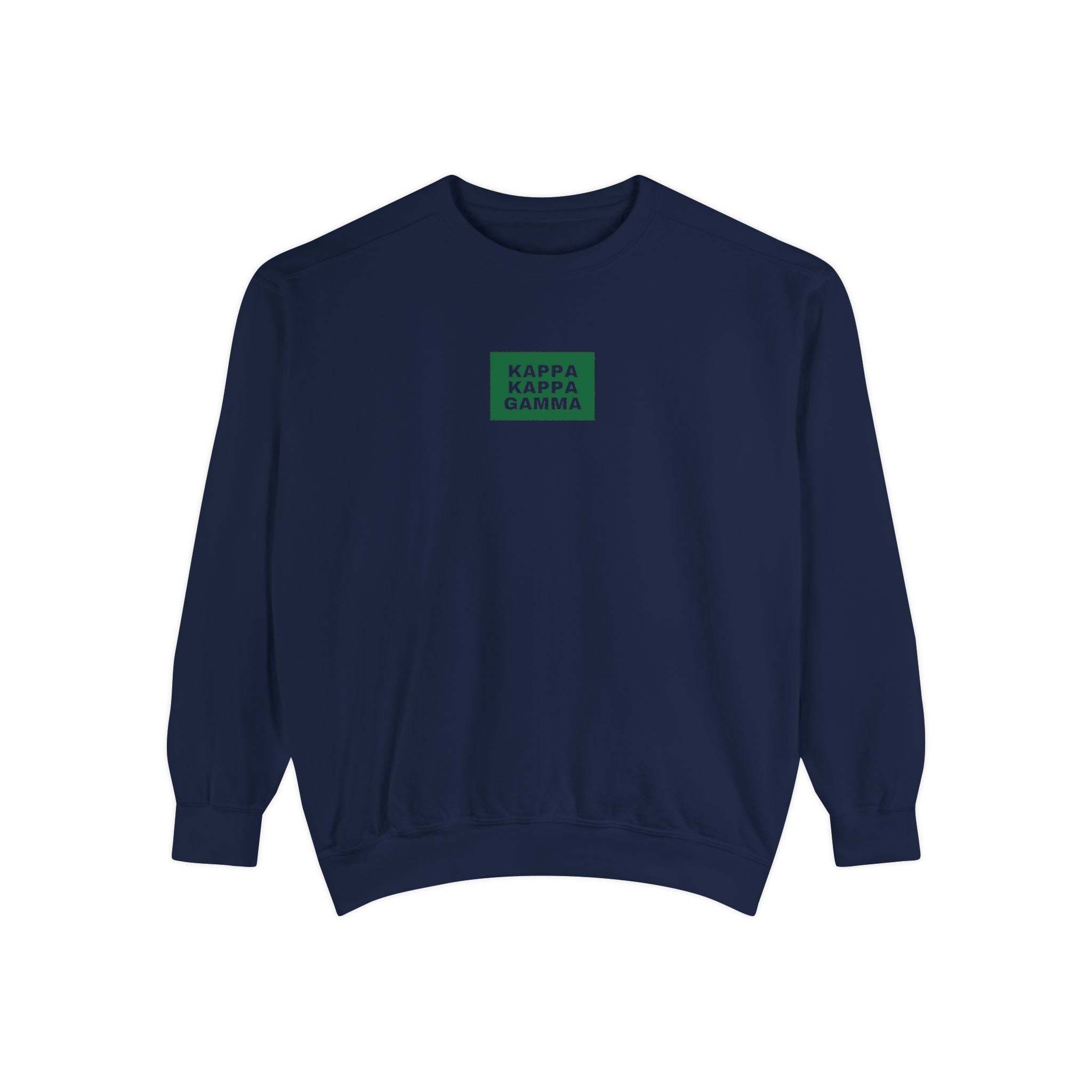 Kappa Kappa Gamma Green Print Crewneck