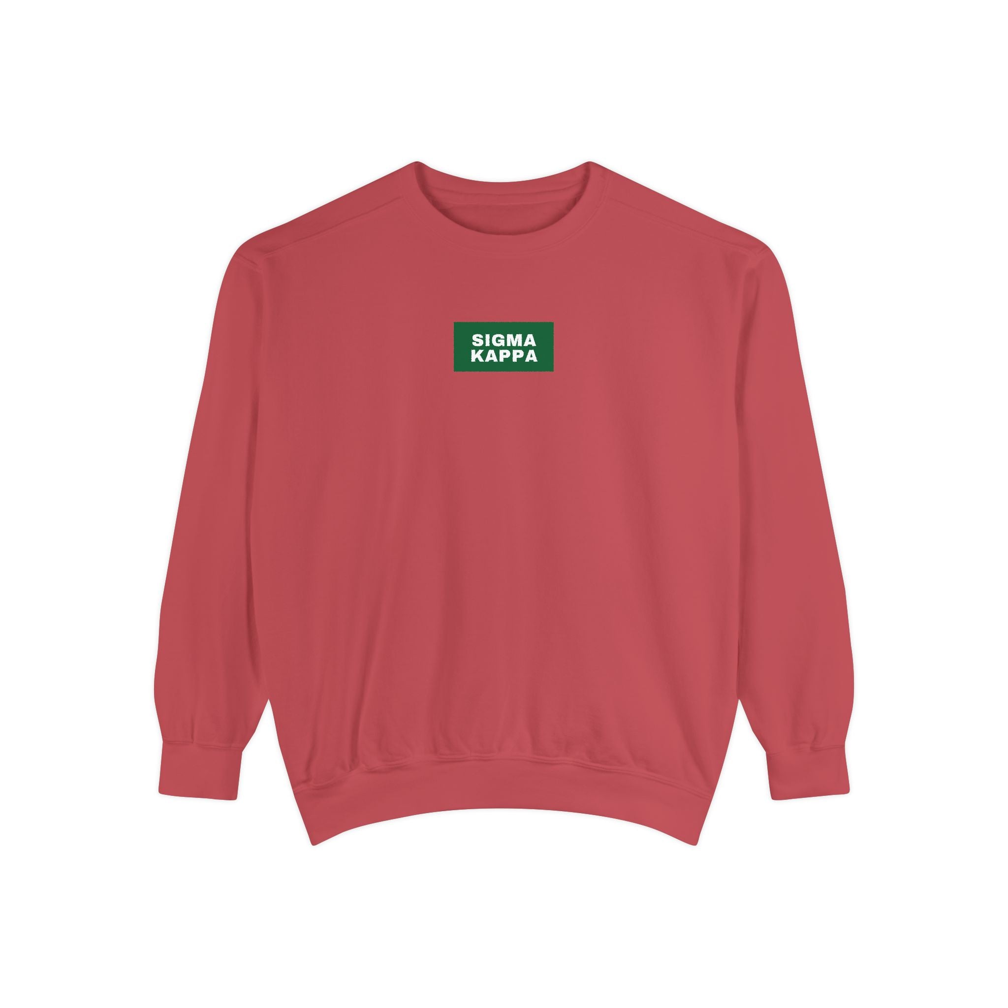 Sigma Kappa Green Print Crewneck