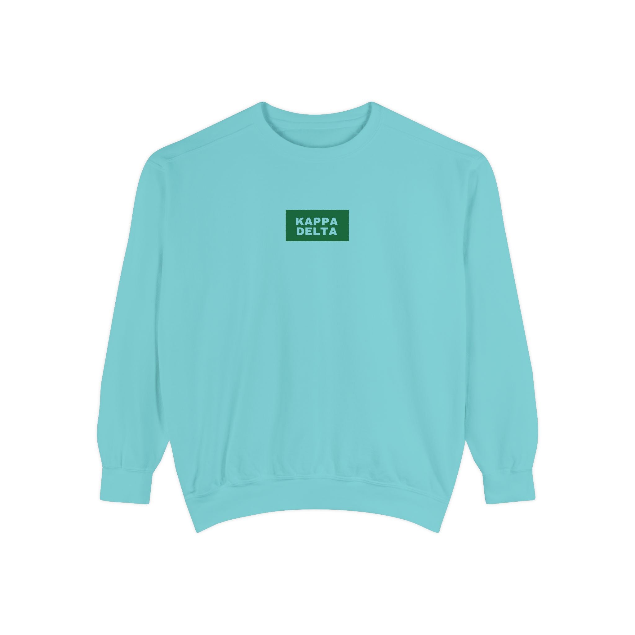 Kappa Delta Green Print Crewneck