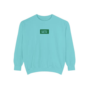 Kappa Delta Green Print Crewneck