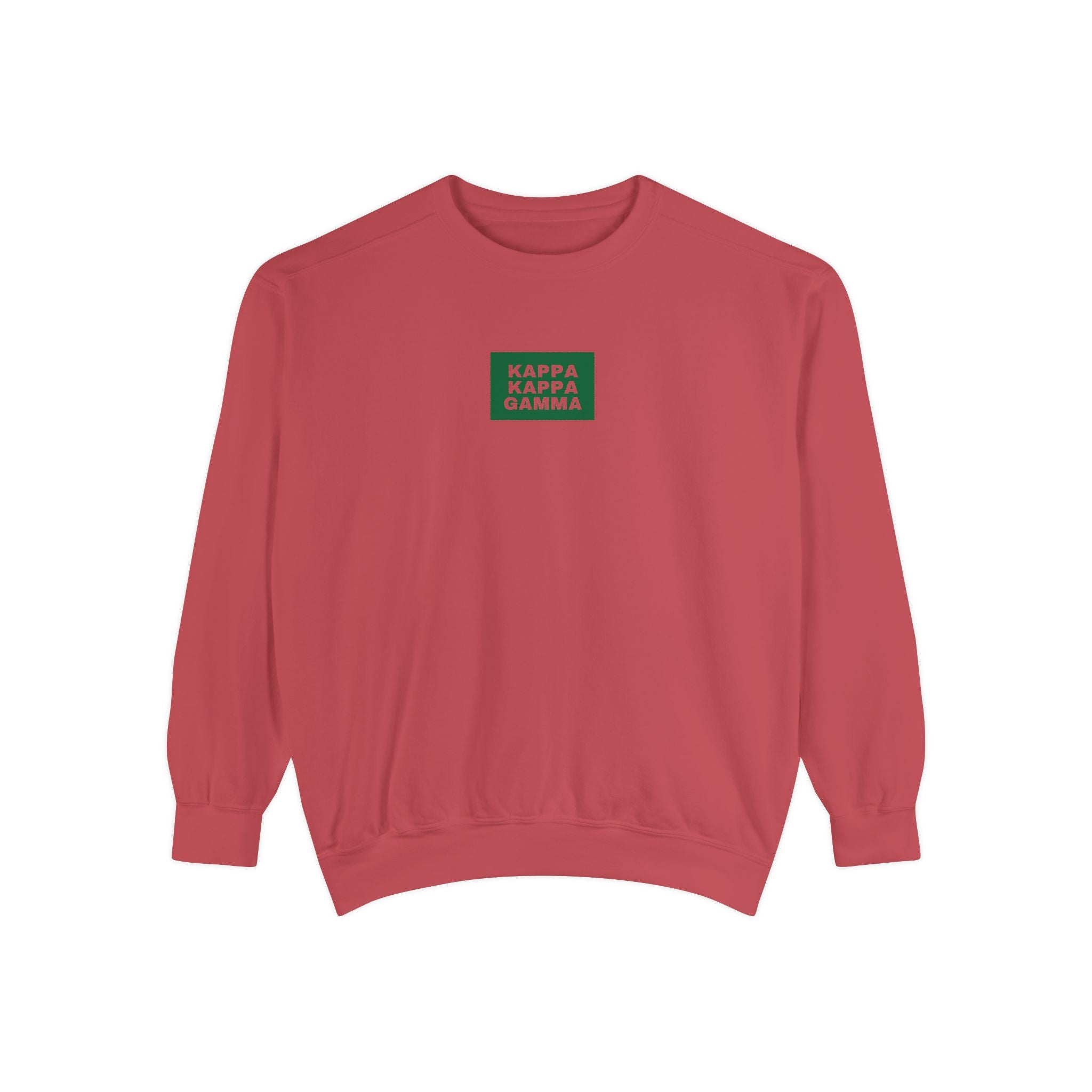 Kappa Kappa Gamma Green Print Crewneck