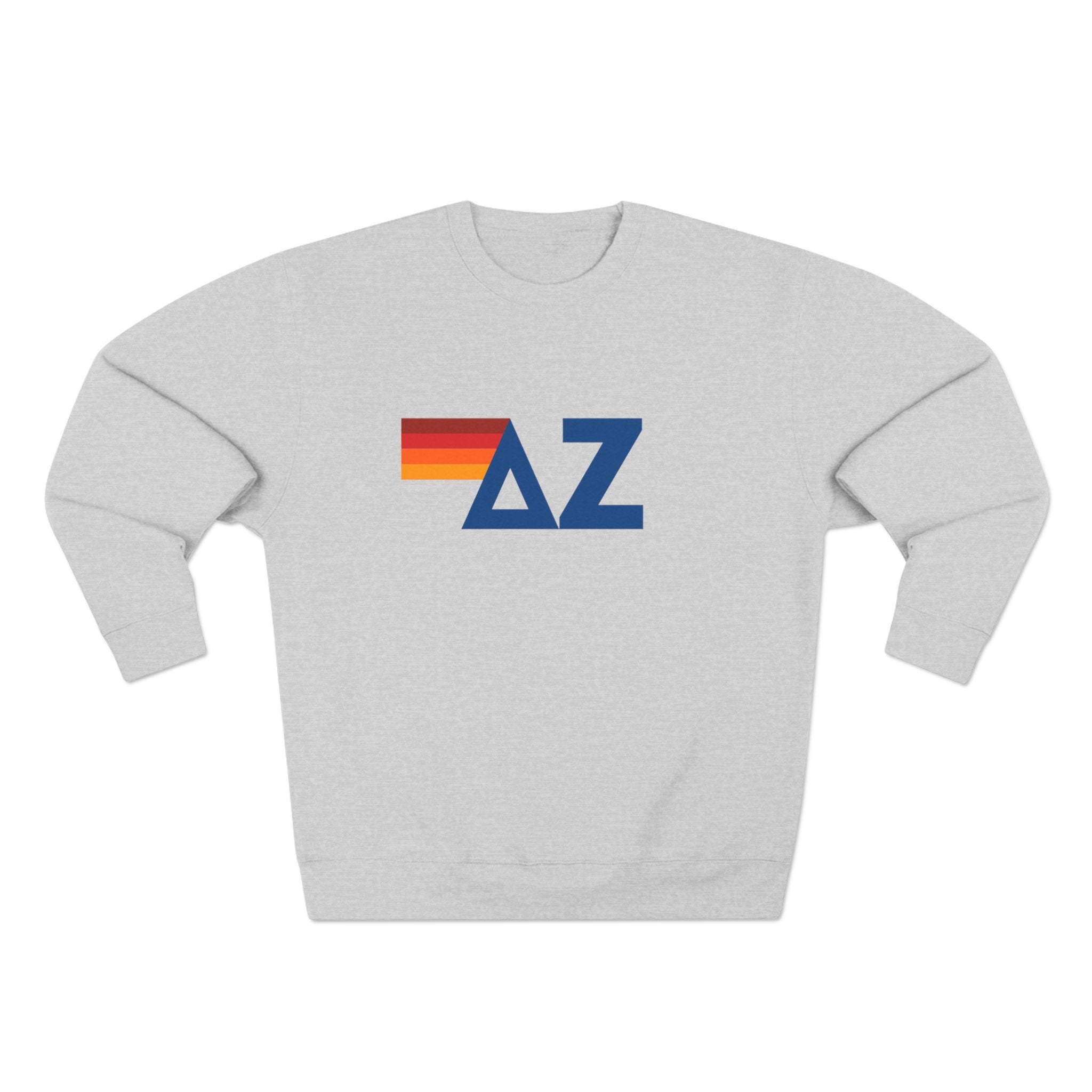 Delta Zeta Rainbow Logo Crewneck