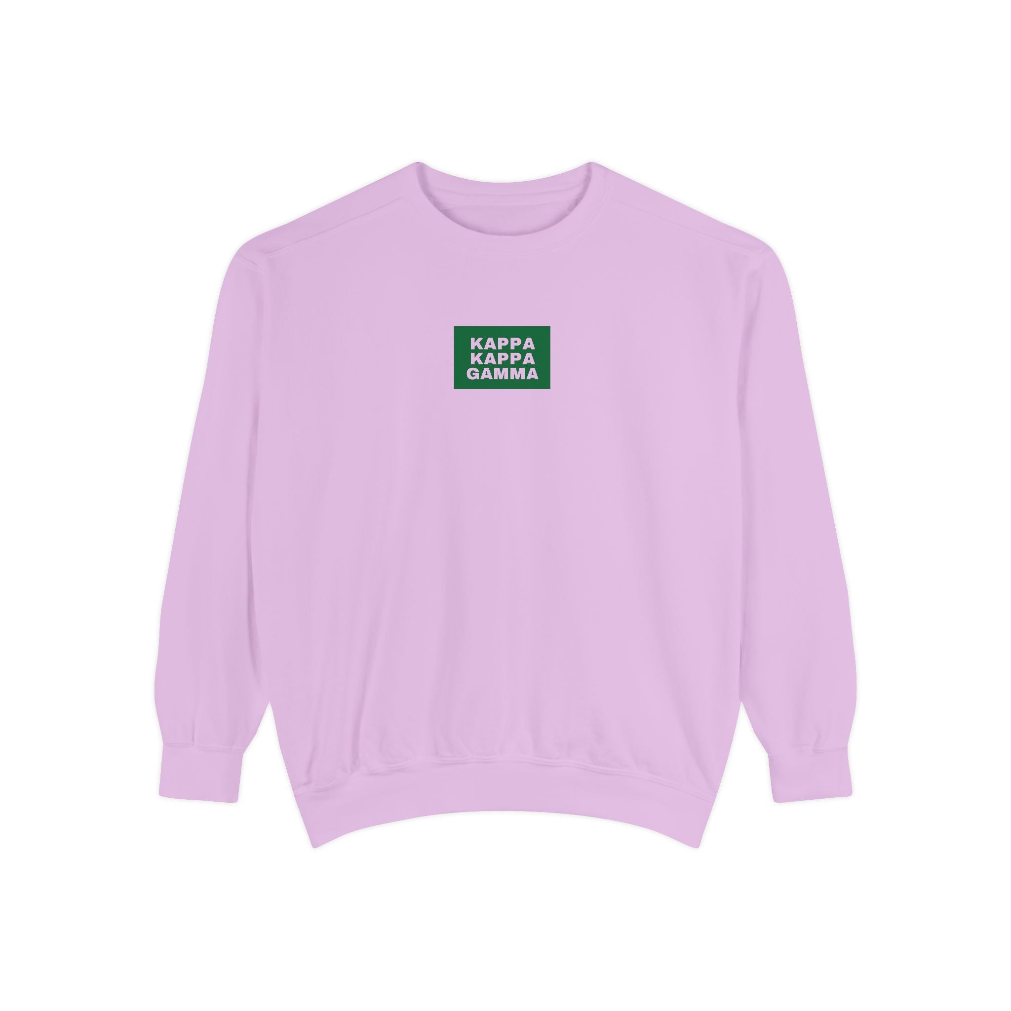 Kappa Kappa Gamma Green Print Crewneck