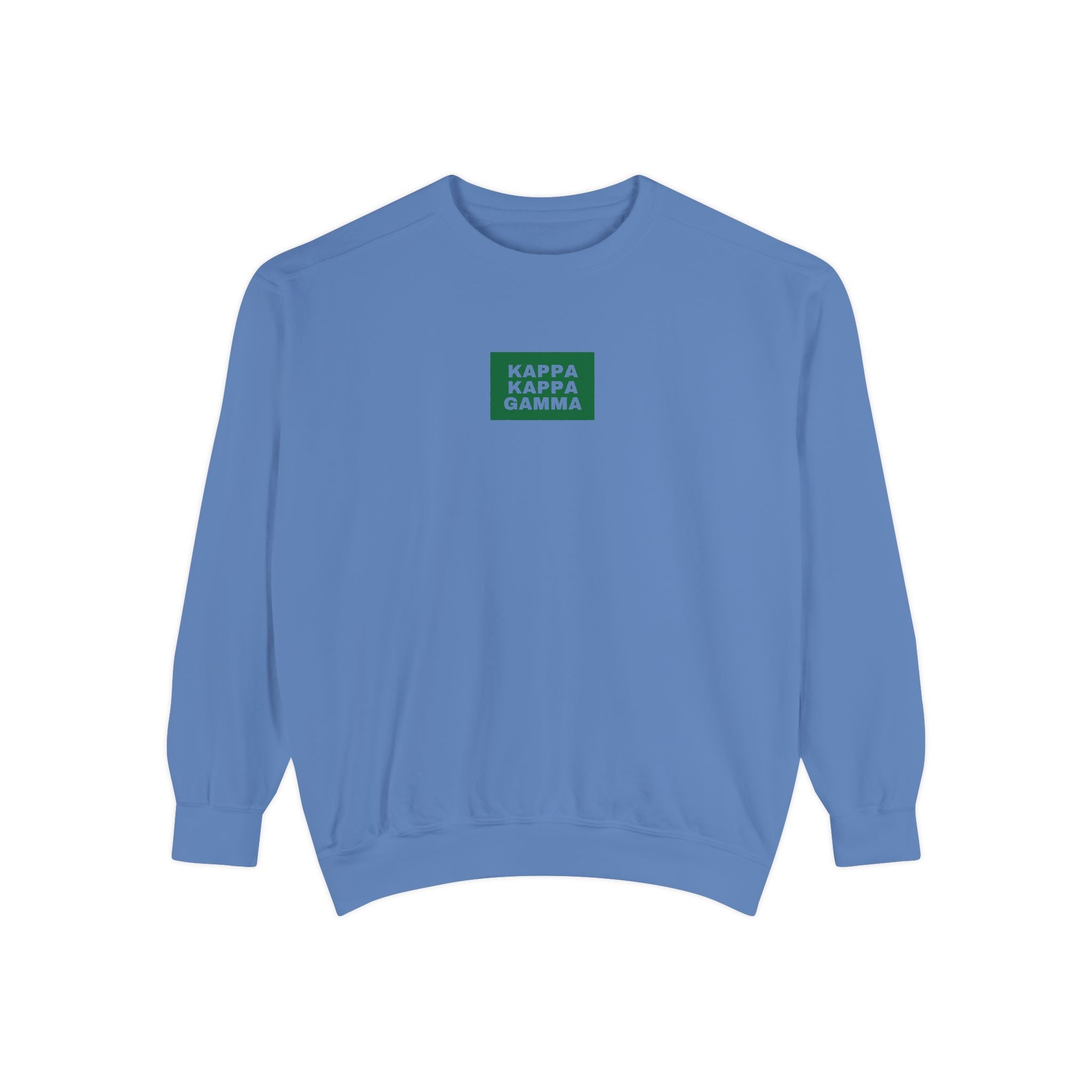 Kappa Kappa Gamma Green Print Crewneck