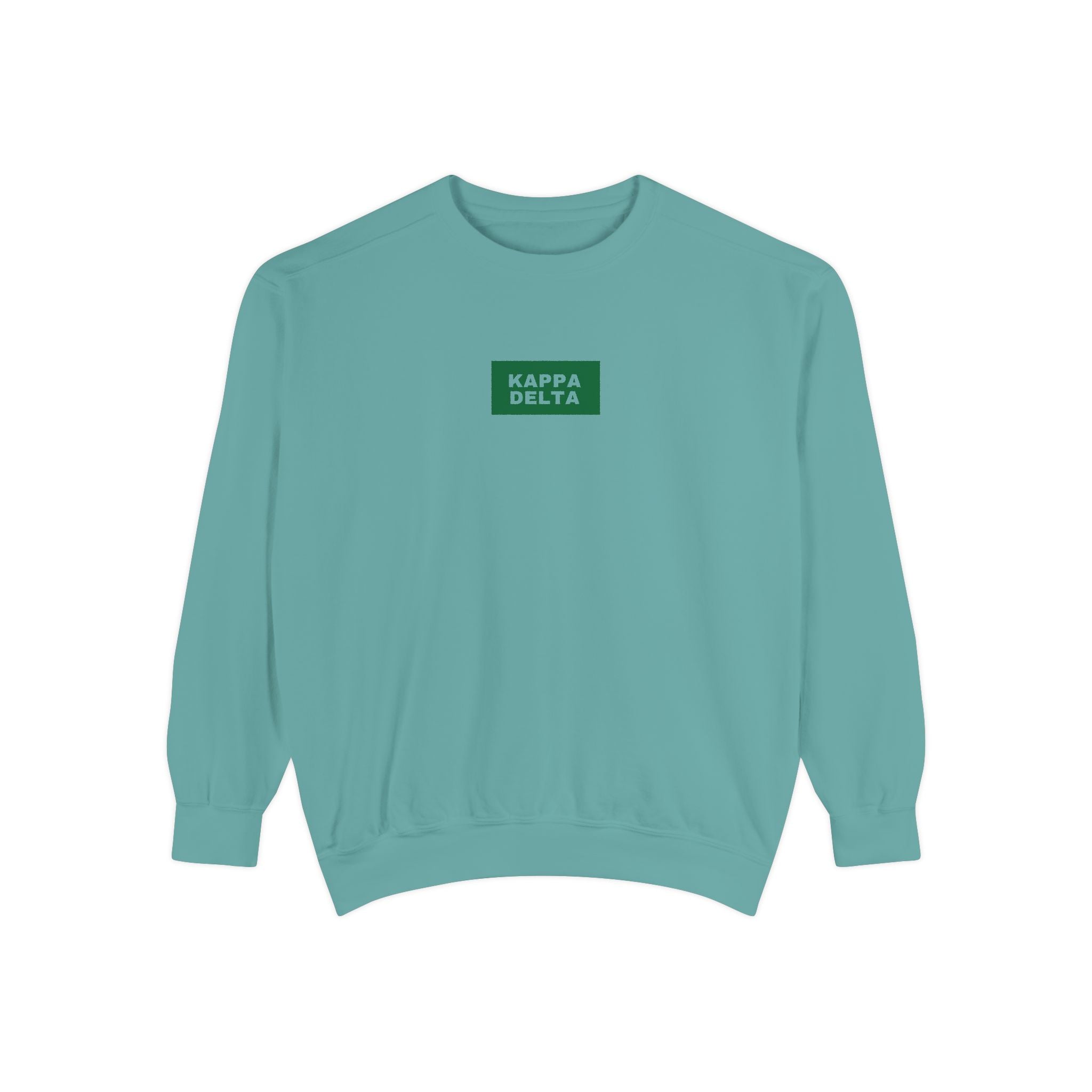 Kappa Delta Green Print Crewneck