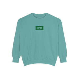 Kappa Delta Green Print Crewneck