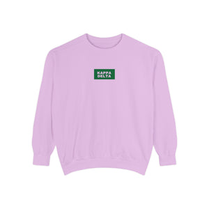 Kappa Delta Green Print Crewneck