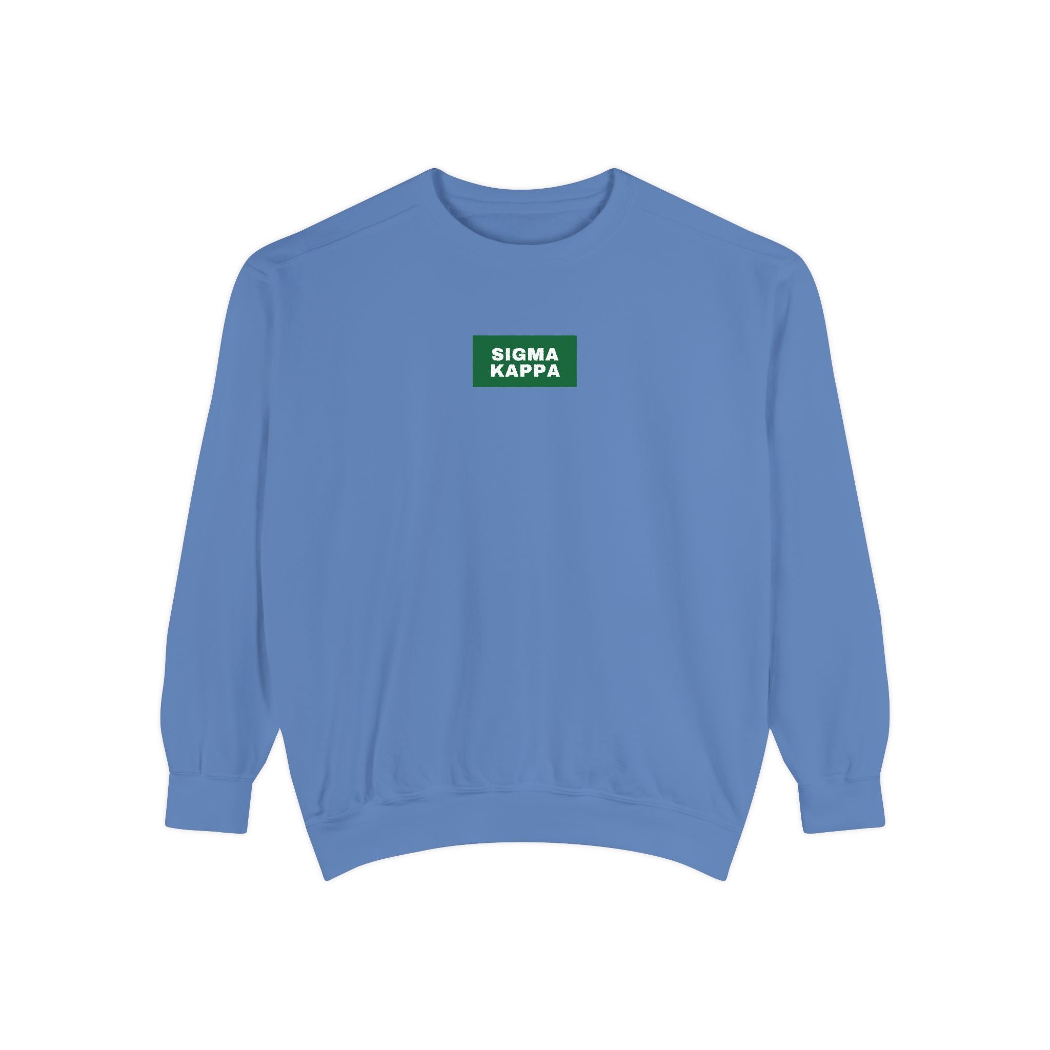 Sigma Kappa Green Print Crewneck