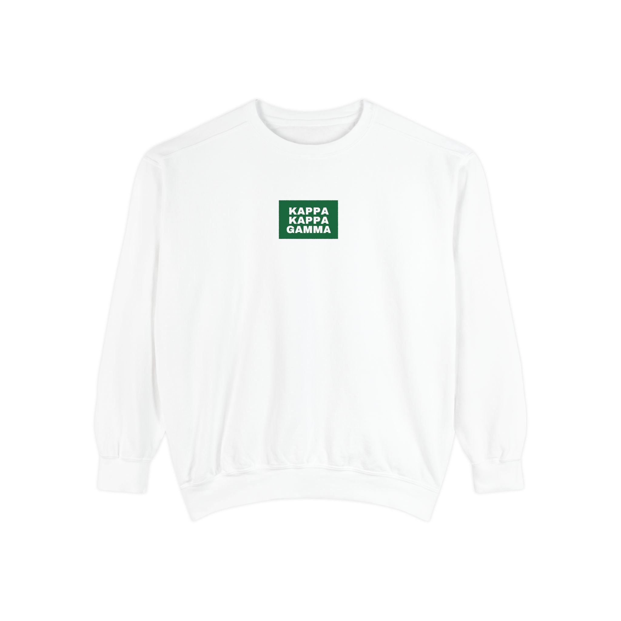 Kappa Kappa Gamma Green Print Crewneck