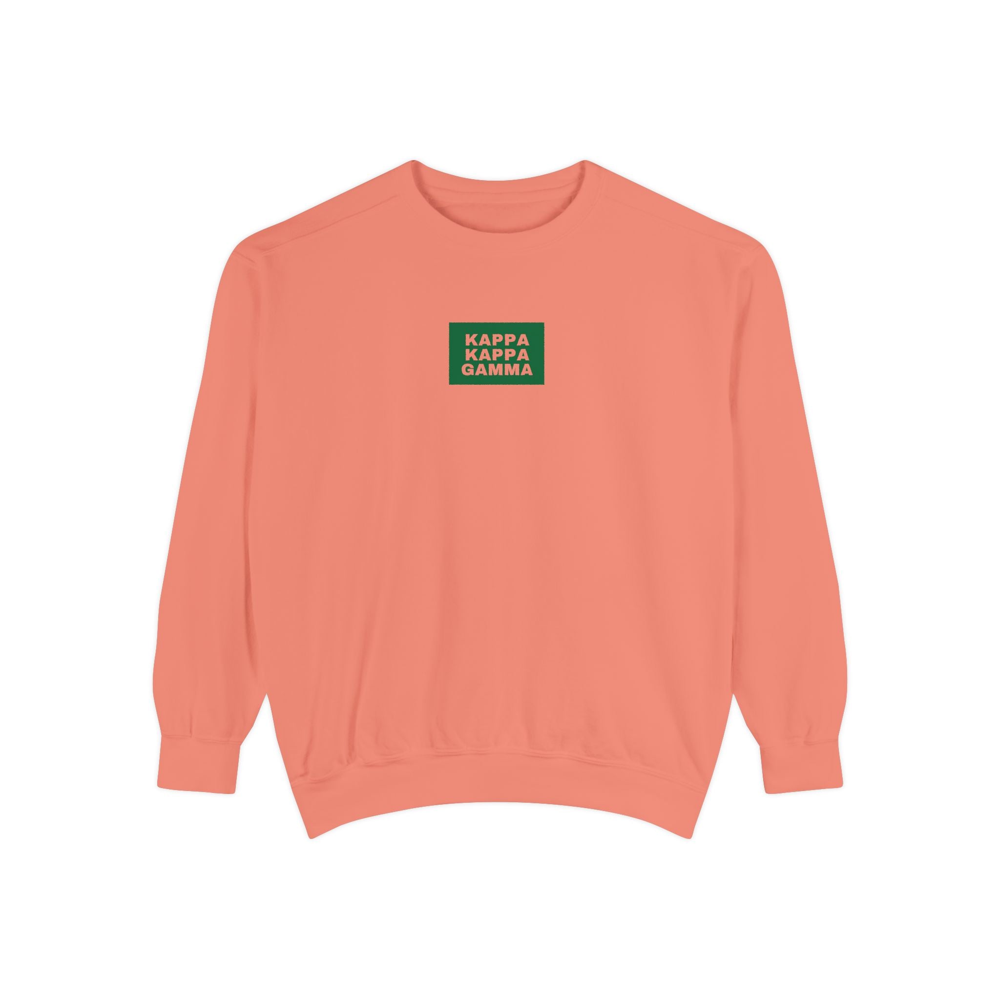 Kappa Kappa Gamma Green Print Crewneck