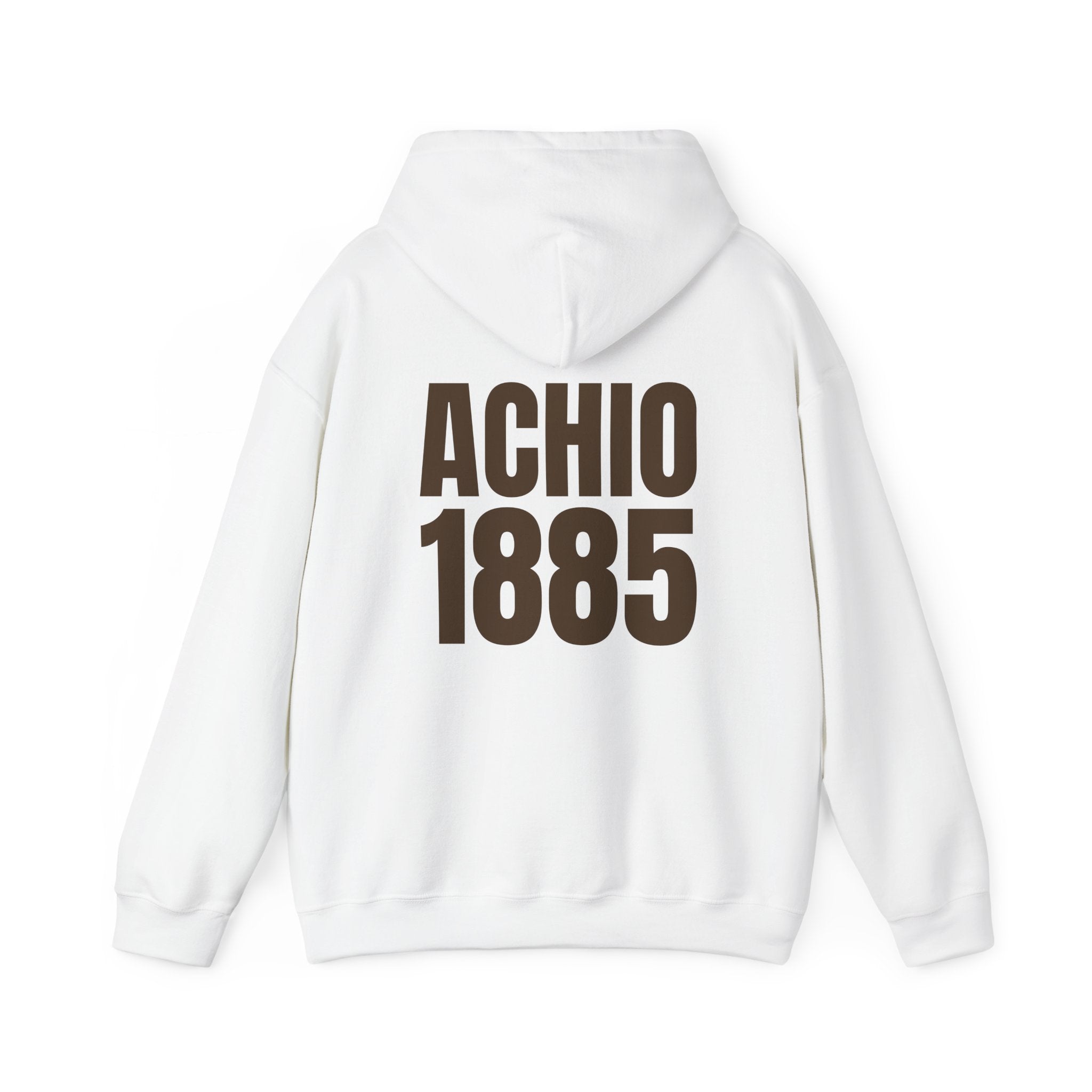 Alpha Chi Omega Brown Print Embroidered Hoodie