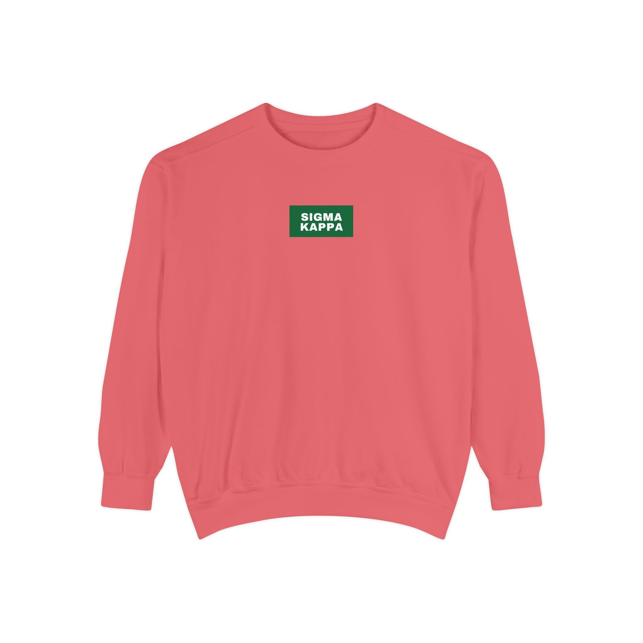 Sigma Kappa Green Print Crewneck