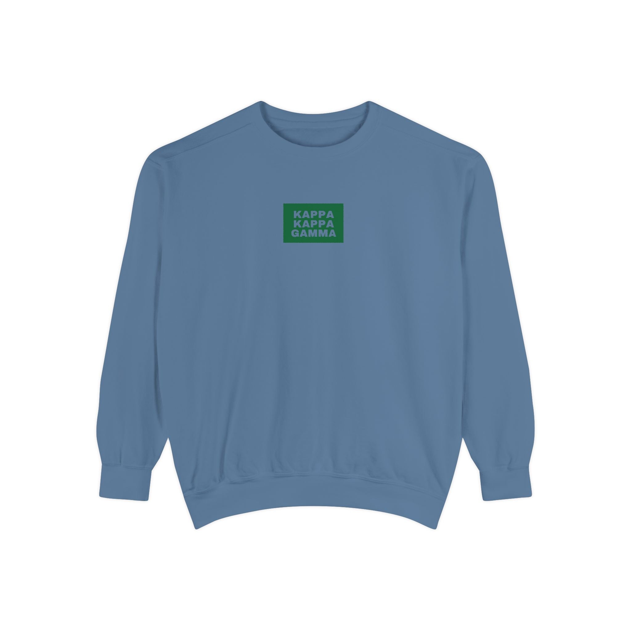 Kappa Kappa Gamma Green Print Crewneck