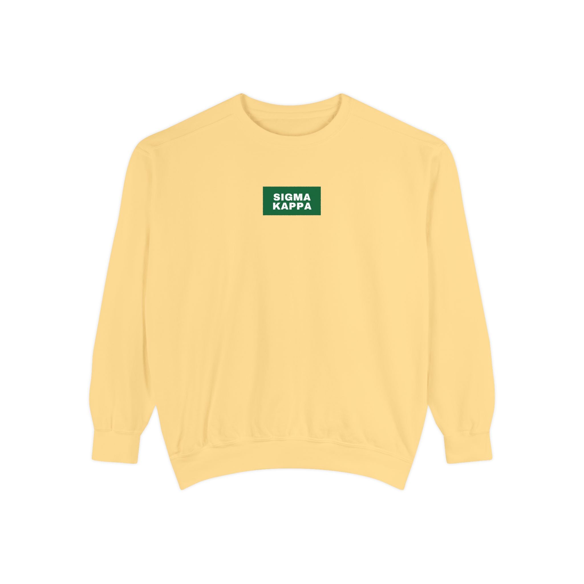 Sigma Kappa Green Print Crewneck