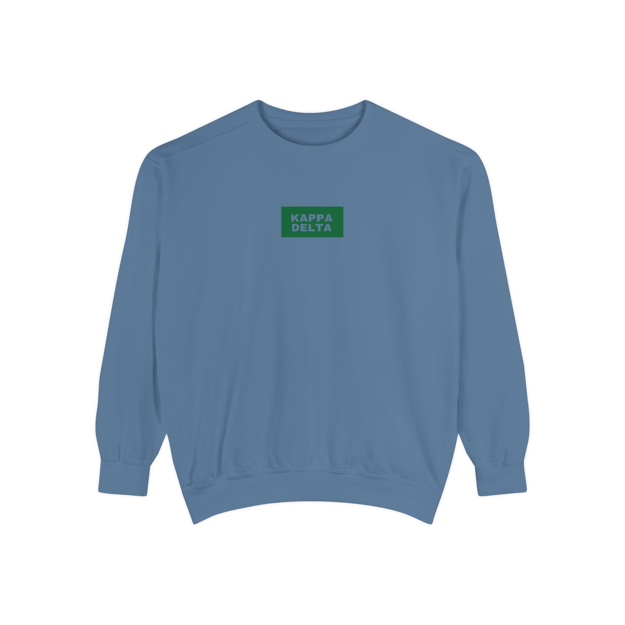 Kappa Delta Green Print Crewneck