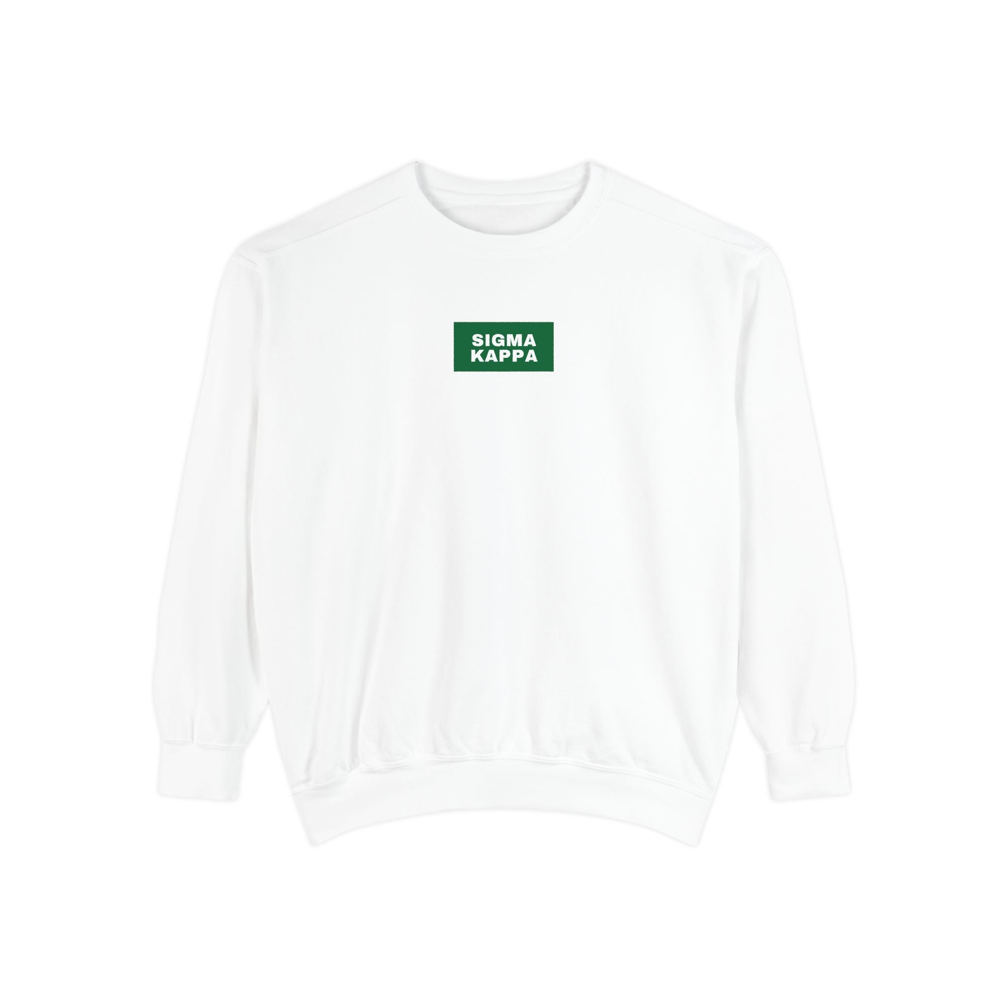 Sigma Kappa Green Print Crewneck