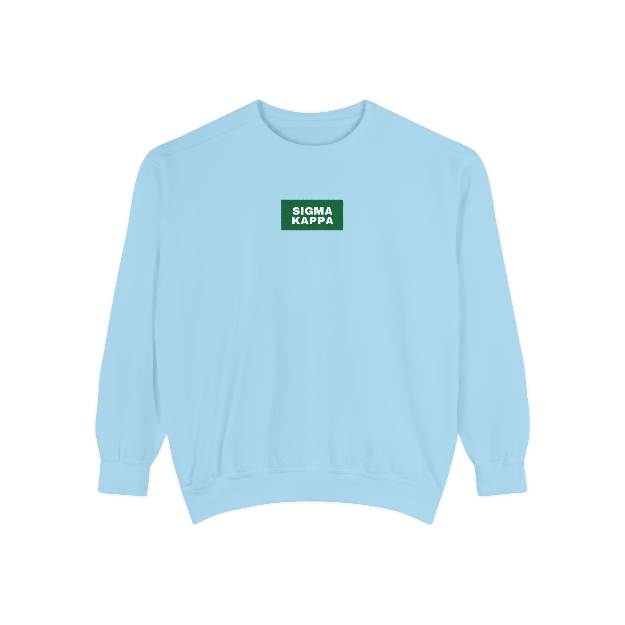 Sigma Kappa Green Print Crewneck