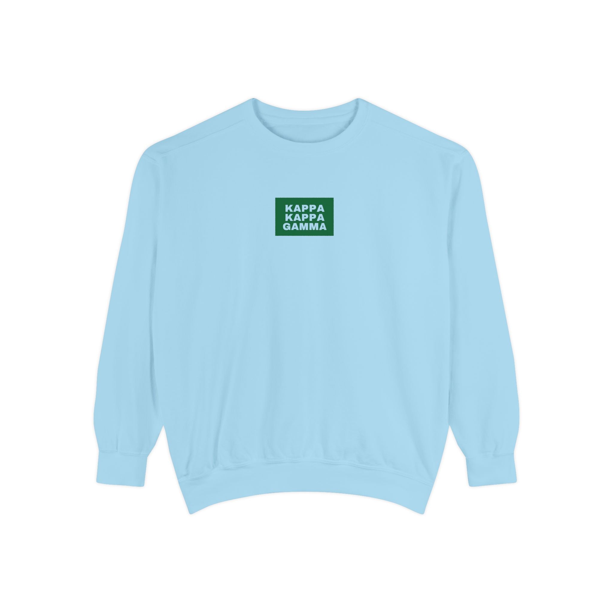 Kappa Kappa Gamma Green Print Crewneck